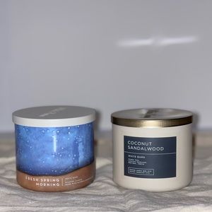 Two New Bath & Body Works Three Wick Candles